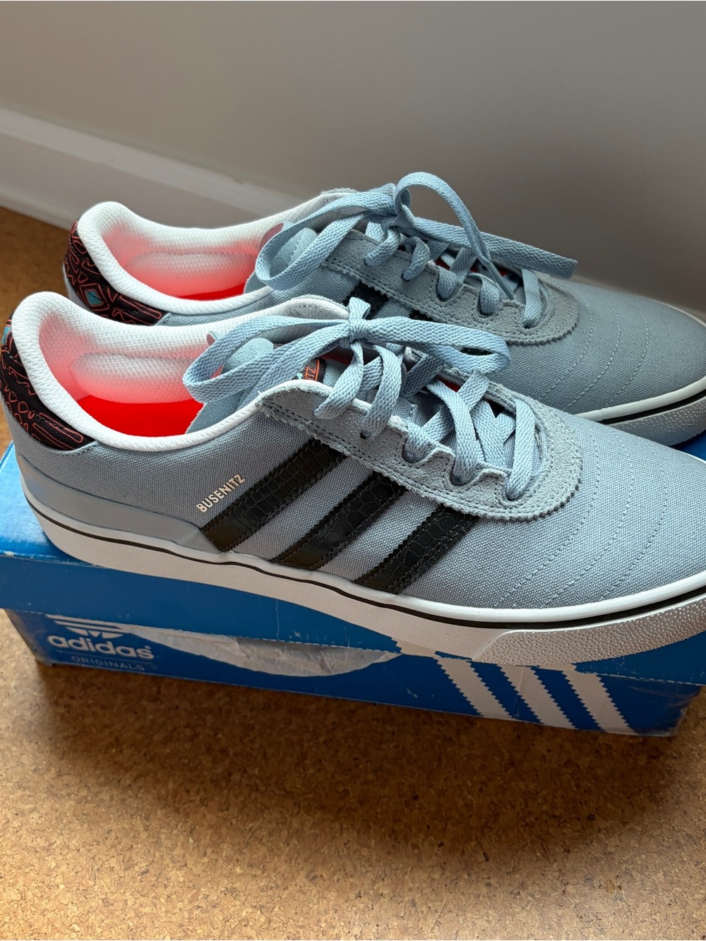 adidas Busenitz Light Blue Skate Shoes